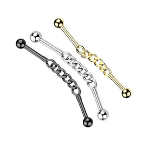 14G Chain Link Industrial Barbell