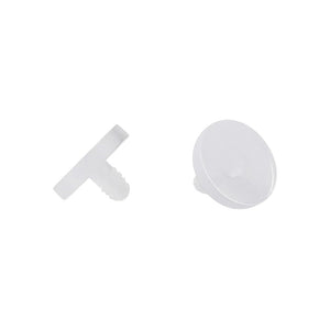 14G Clear Acrylic Retainer Dermal Tops Piercing