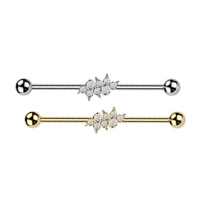 14G Cluster Spikes CZ Industrial Barbells