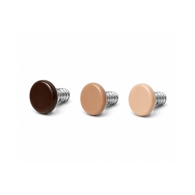 14G Flesh Tone Disk Dermal Tops