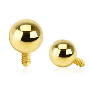14G Internally Threaded 3mm Ball Dermal Anchor Tops