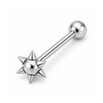 14G Spike Ball Tongue Ring