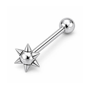 14G Spike Ball Tongue Ring