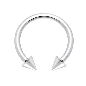 14G Steel Spike Circular Barbells