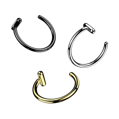 C Shaped Nose Ring