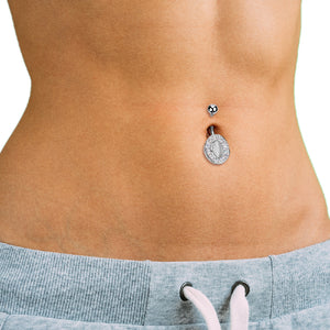 Cat Eye Stone Belly Button Ring