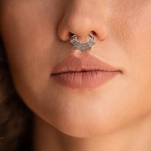 Clear CZ Hinged Segment Ring