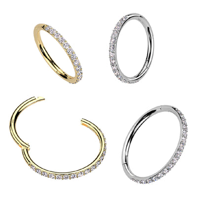 CZ Hinged Segment Ring