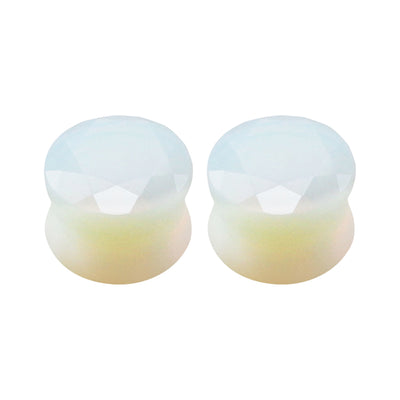 Double Flare Opalite Stone Ear Gauges