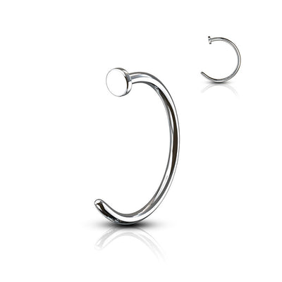 Flat Disc C Shape Nose Rings