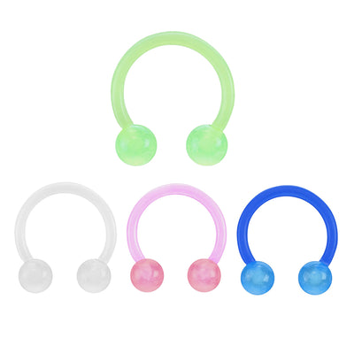 Glow In Dark Ball Flexible Circular Barbell