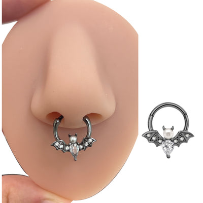 Halloween Vampire Bat Hinged Segment Ring