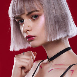 Hollow Heart L Shaped Nose Rings