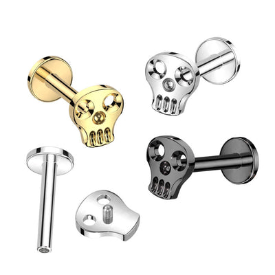 Hollow Skull Labret Stud