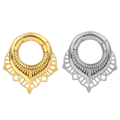 Mandala Teardrop Clicker Ear Weights