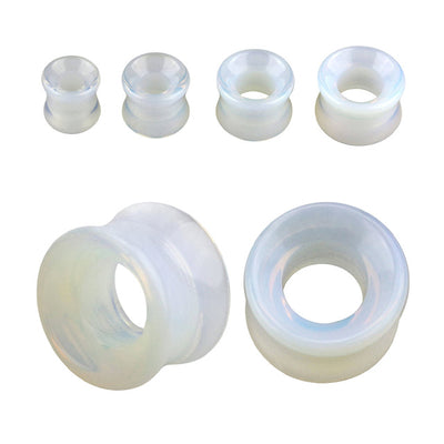 Moonstone Concave Ear Gauges