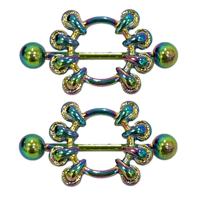 Rainbow Nipple Shield Ring