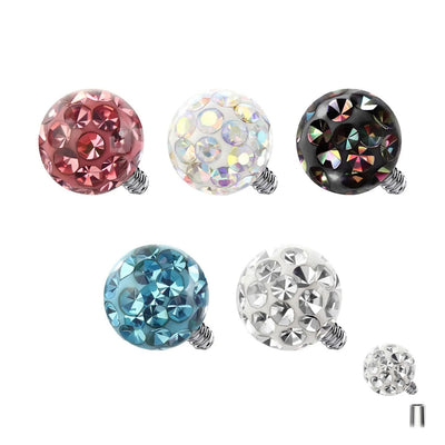 Titanium Ferido Ball Dermal Anchor Tops Piercings