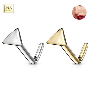 Triangle L Shaped Nose Studs