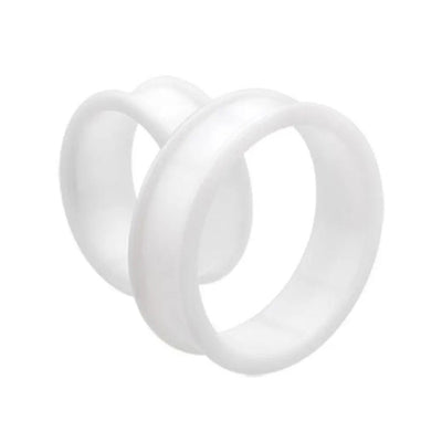 White Silicone Ear Gauges